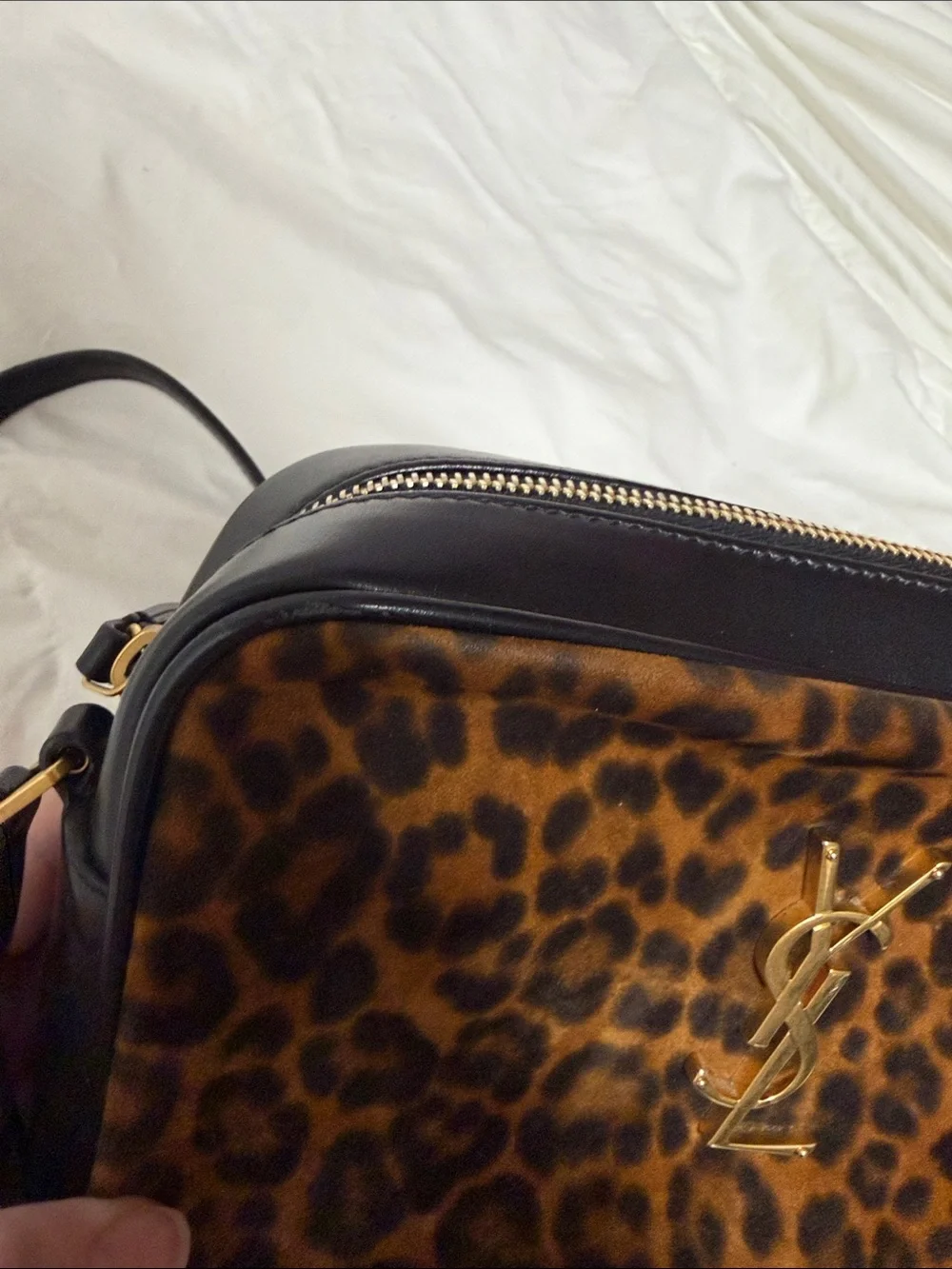 Yves Saint Laurent Leopard Print Camera Bag with Tassel - Picture 13 of 14
